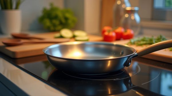 Assurez une cuisson parfaite avec la poêle inox 28 cm
