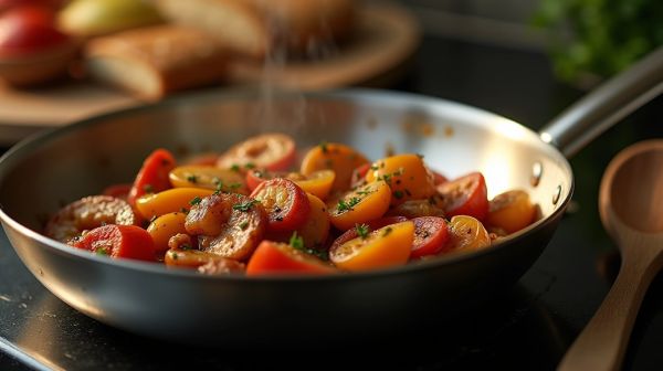 Assurez une cuisson parfaite avec la poêle inox 28 cm